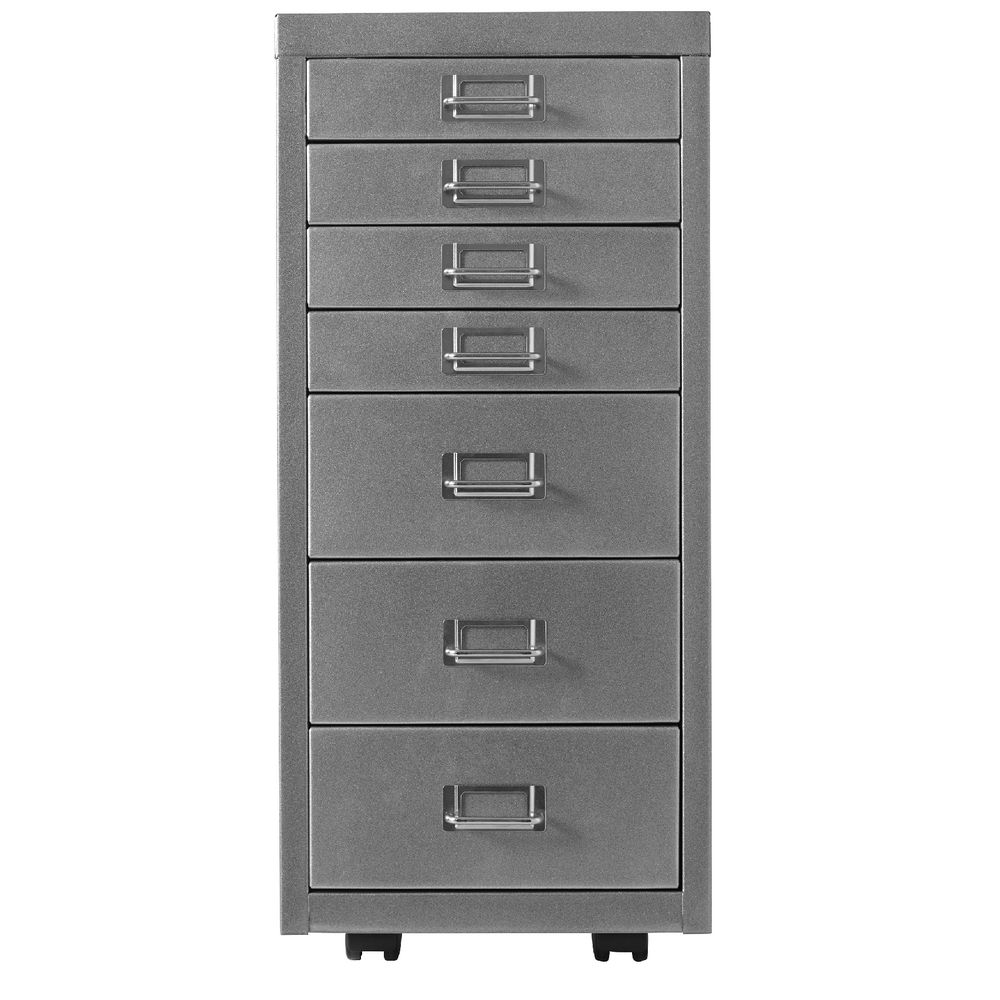 Spencer 7 Drawer Cabinet Silver