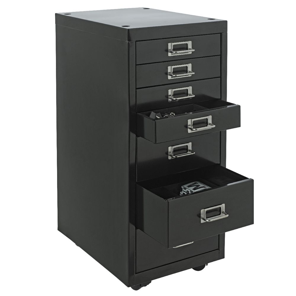 Spencer 7 Drawer Cabinet Black