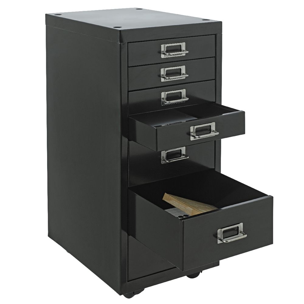 Spencer 7 Drawer Cabinet Black
