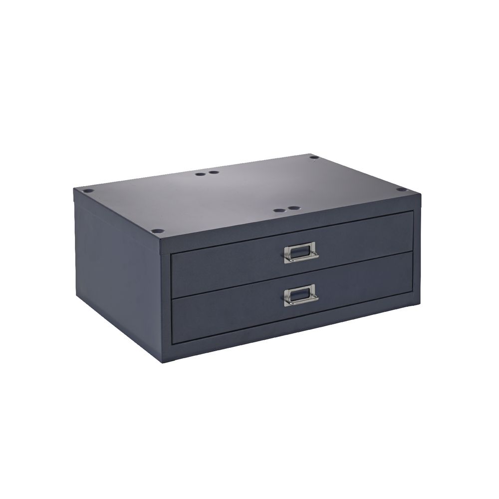 Spencer 2 Drawer Cabinet A3 Metallic Blue