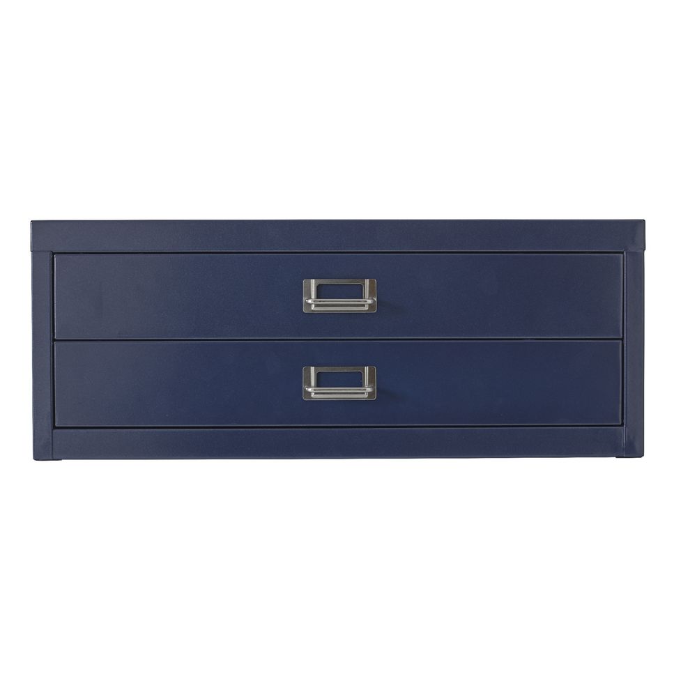 Spencer 2 Drawer Cabinet A3 Metallic Blue