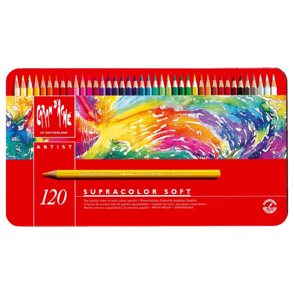 Caran d'Ache Supracolor Soft Aquarelle Pencils 120 Set