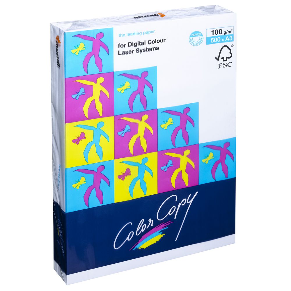 Color Copy 100gsm A3 Copy Paper 500 Sheet Ream