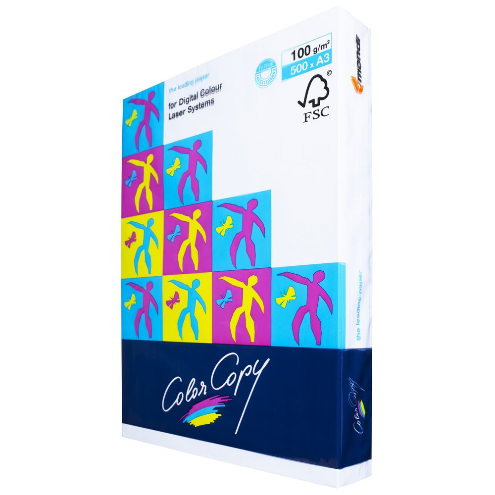 Color Copy 100gsm A3 Copy Paper 500 Sheet Ream