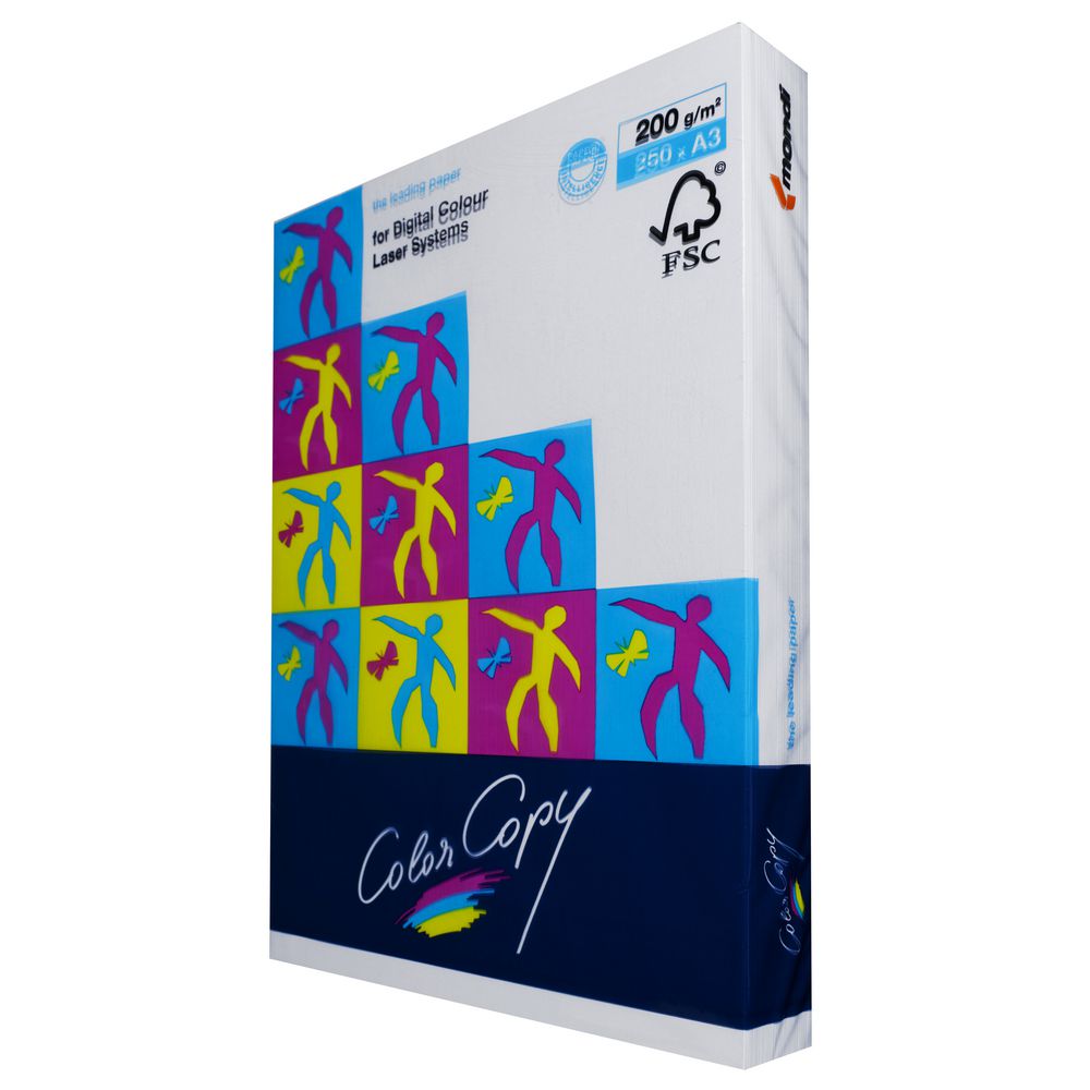 Color Copy 200gsm A3 Copy Paper 250 Sheet Ream