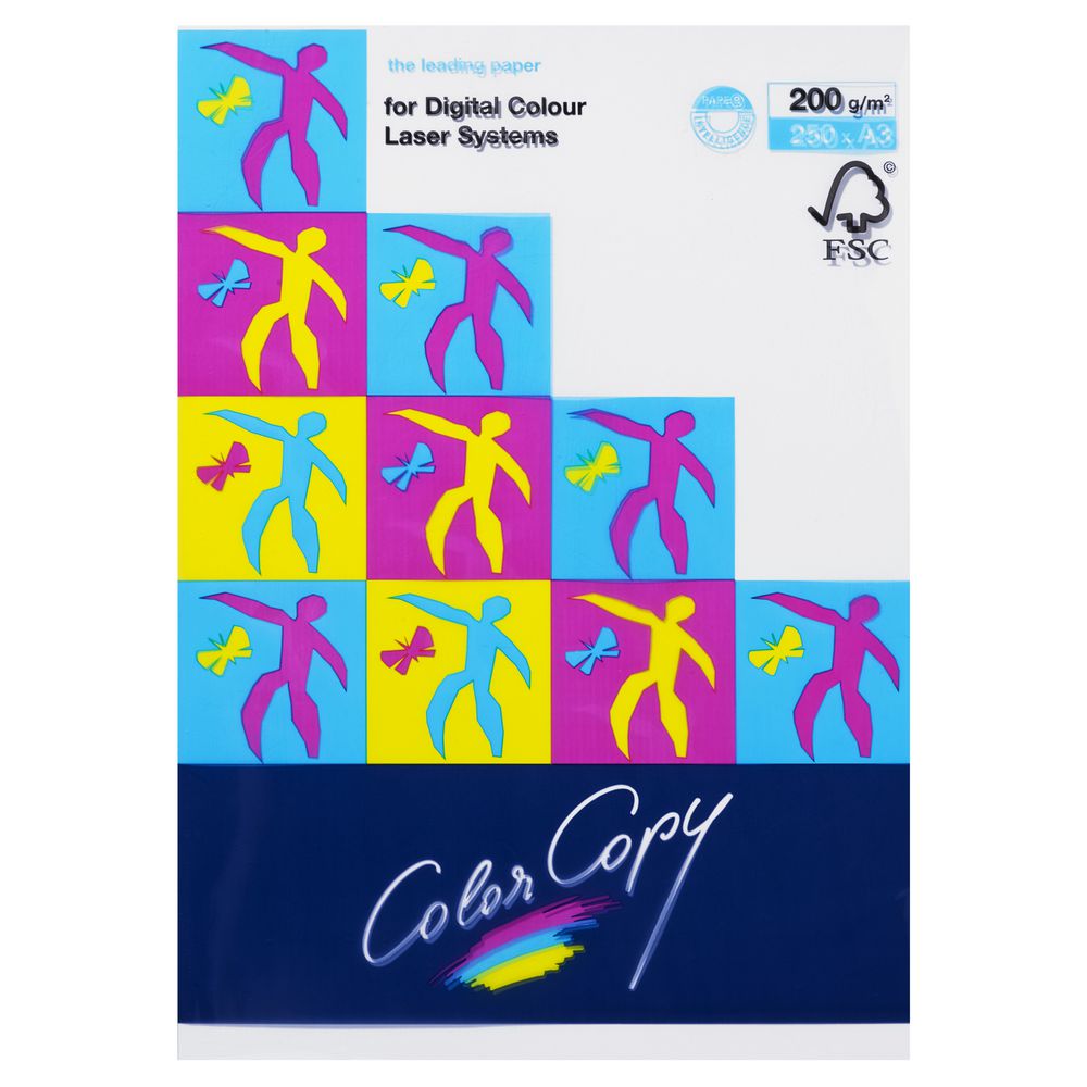 Color Copy 200gsm A3 Copy Paper 250 Sheet Ream