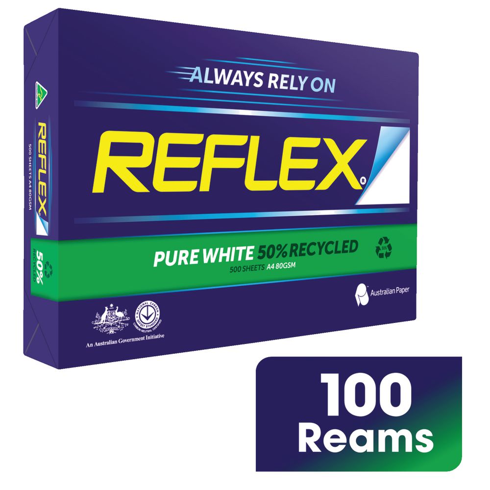 Reflex 50% Recycled 80gsm A4 Copy Paper Pallet