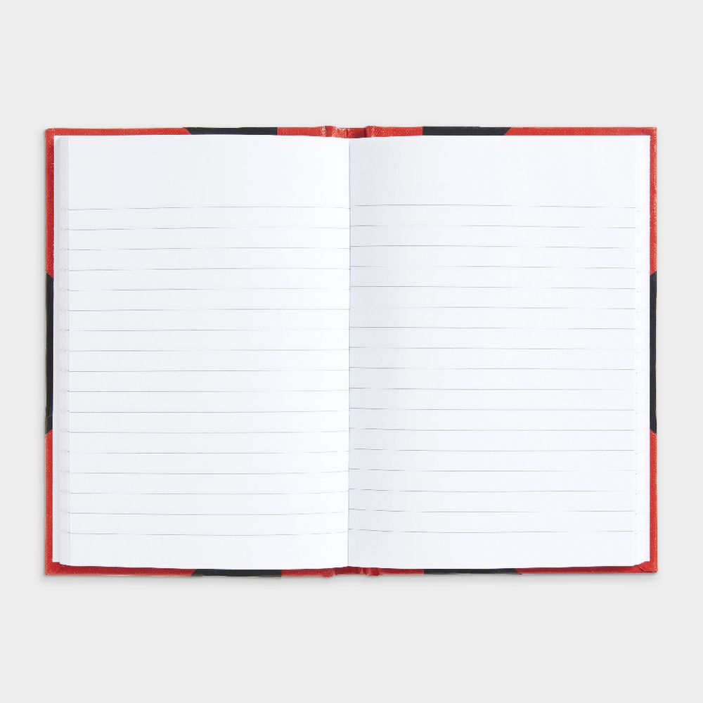 Spirax A6 Red and Black Notebook 200 Page