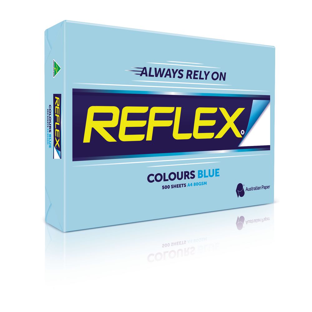 Reflex Colours 80gsm A4 Copy Paper Blue 500 Sheets