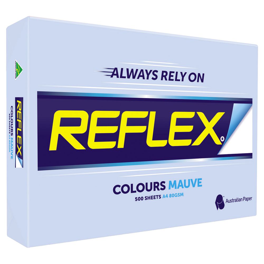 Reflex Colours 80gsm A4 Copy Paper Mauve 500 Sheets