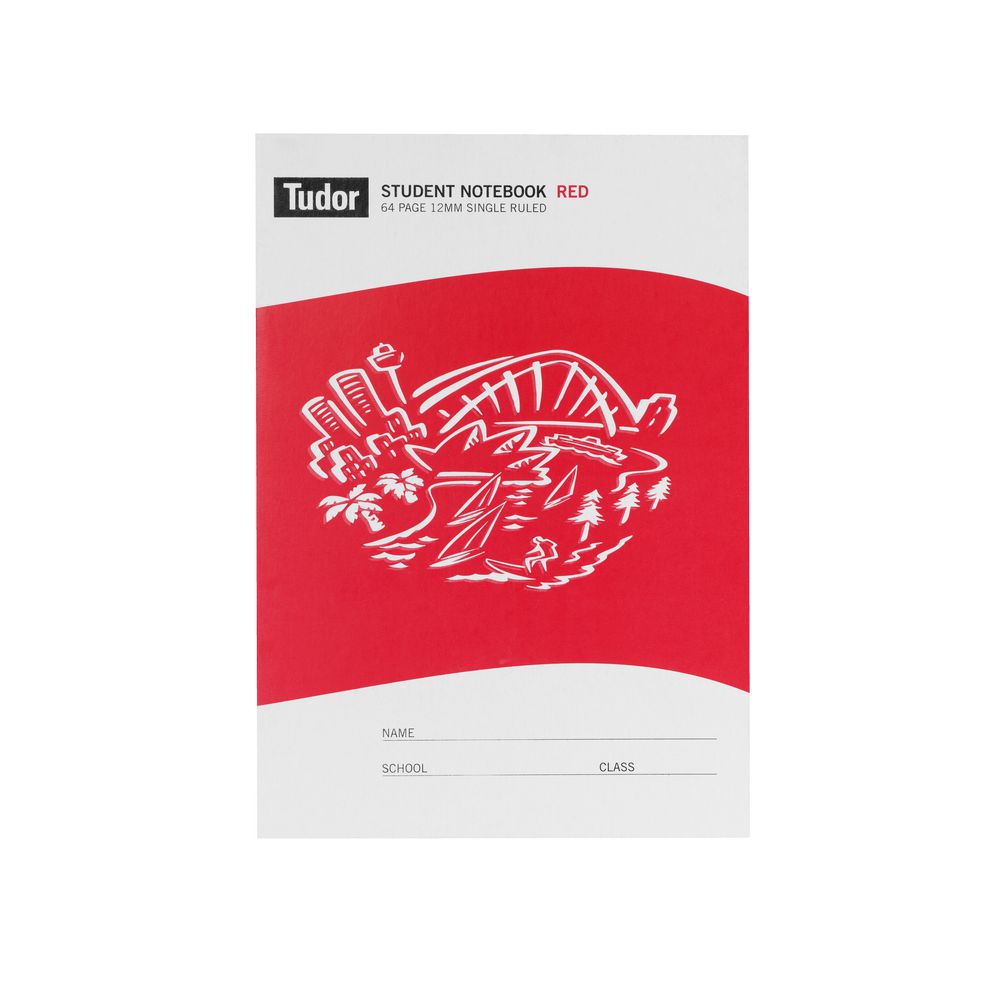 Tudor NSW Exercise Book Red