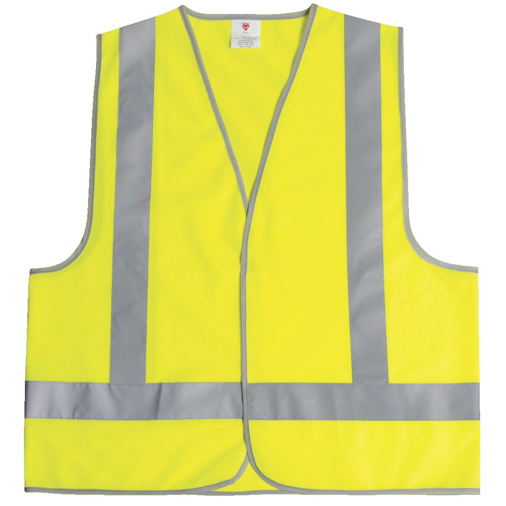 Unisafe Hi-Vis Safety Vest Day and Night Lime Large