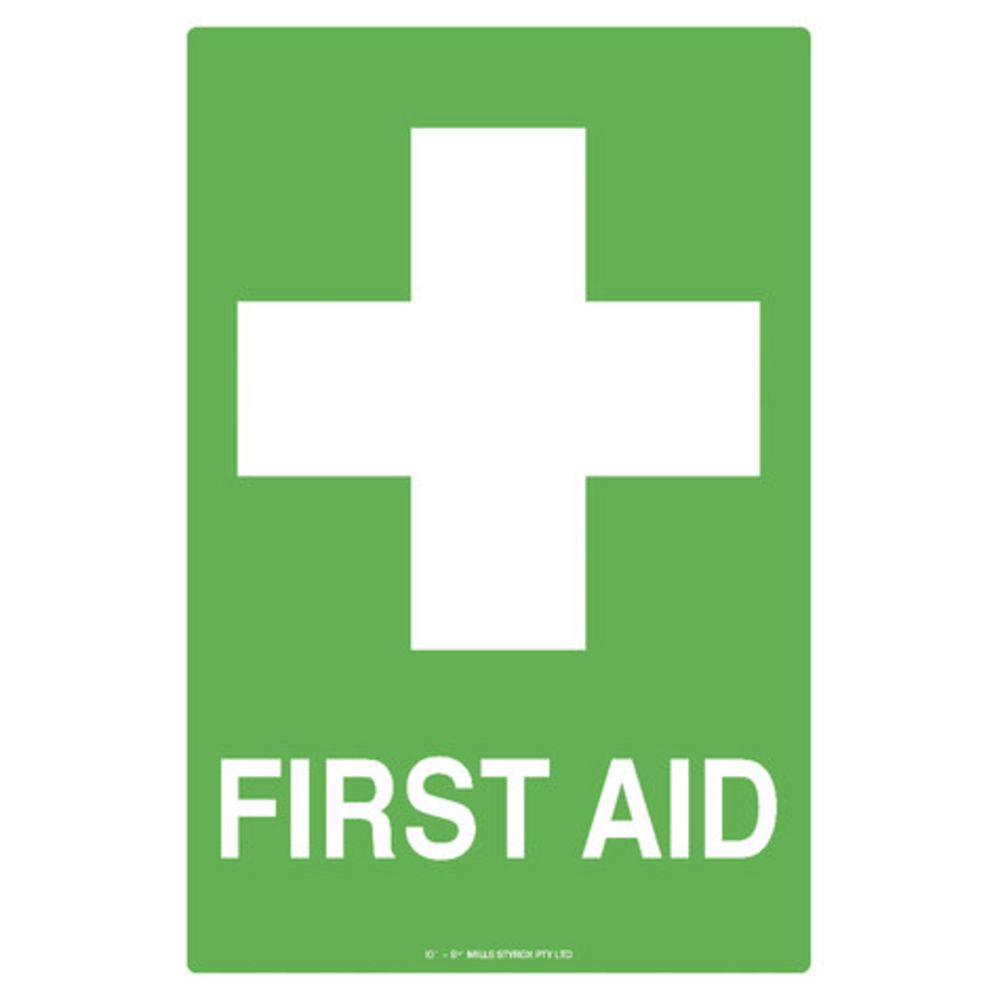 Mills Display First Aid Sign 300 x 450mm