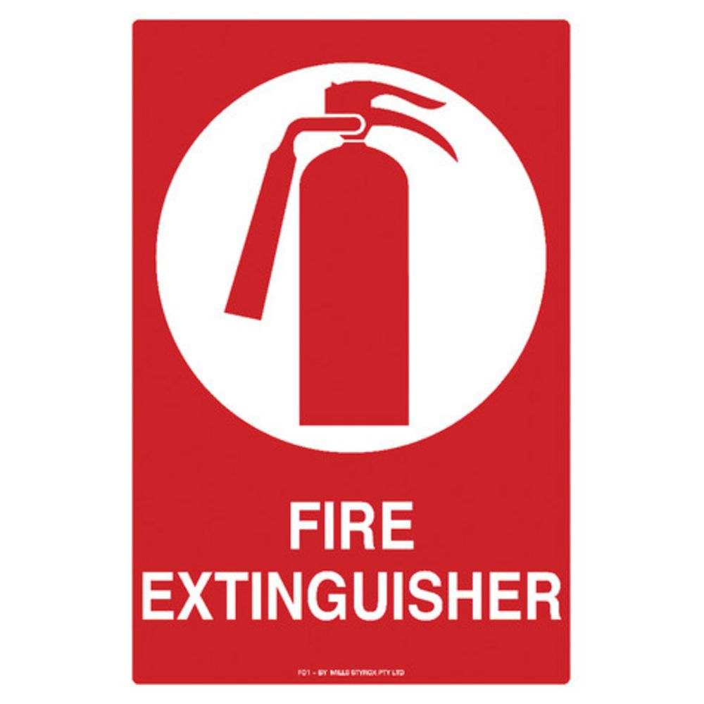 Mills Display Fire Extinguisher Sign 300 x 450mm