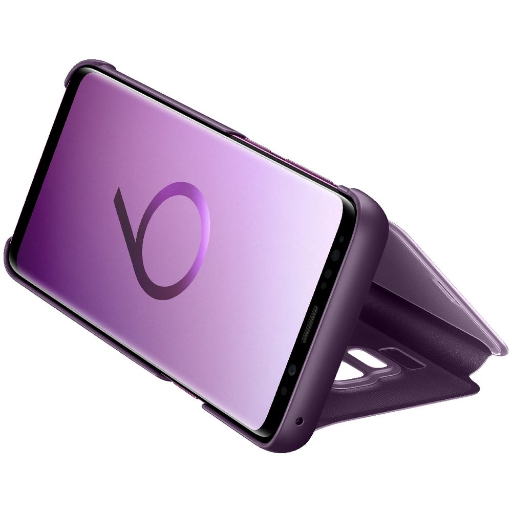 Samsung Clear View Standing Cover for Galaxy S9 Purple