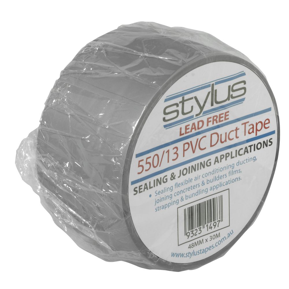 Stylus PVC Duct Tape 48mm x 30m Silver
