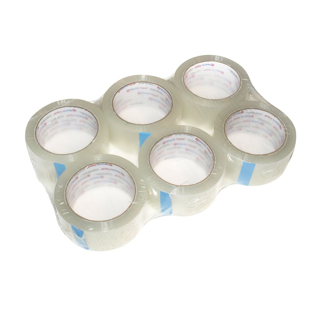 Nachi Clear Packaging Tape 48mm x 75m Roll 6 Pack
