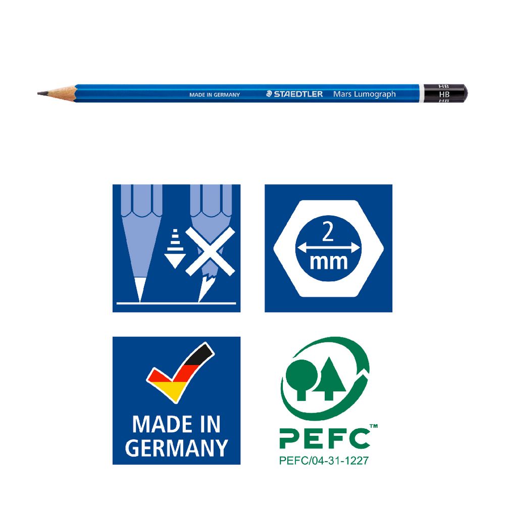 Staedtler Mars Lumograph Graphite Pencil 4B