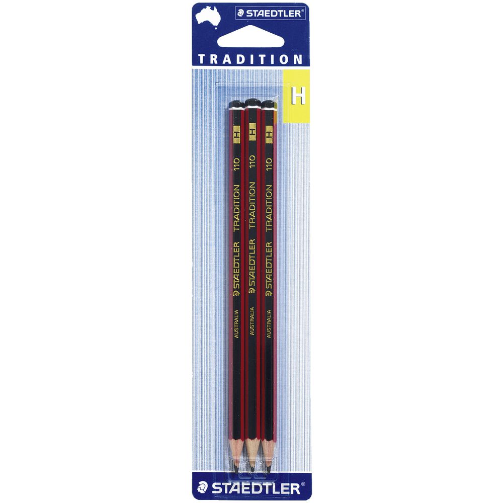 Staedtler Tradition Pencils H 3 Pack