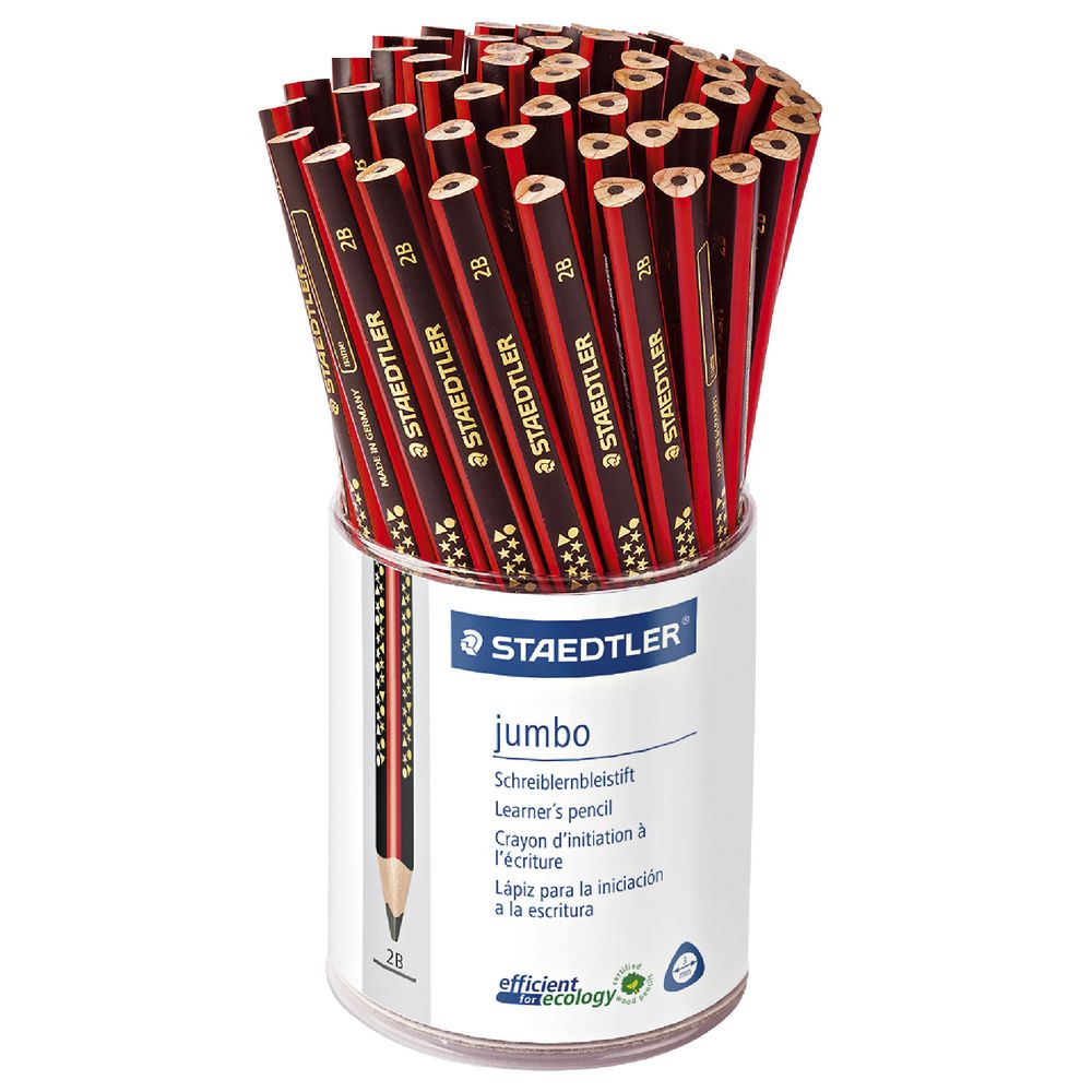 Staedtler Learner Jumbo Triangular Pencil 2B 50 Pack