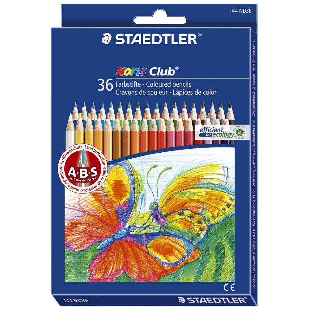 Staedtler Noris Club Coloured Pencils 36 Pack