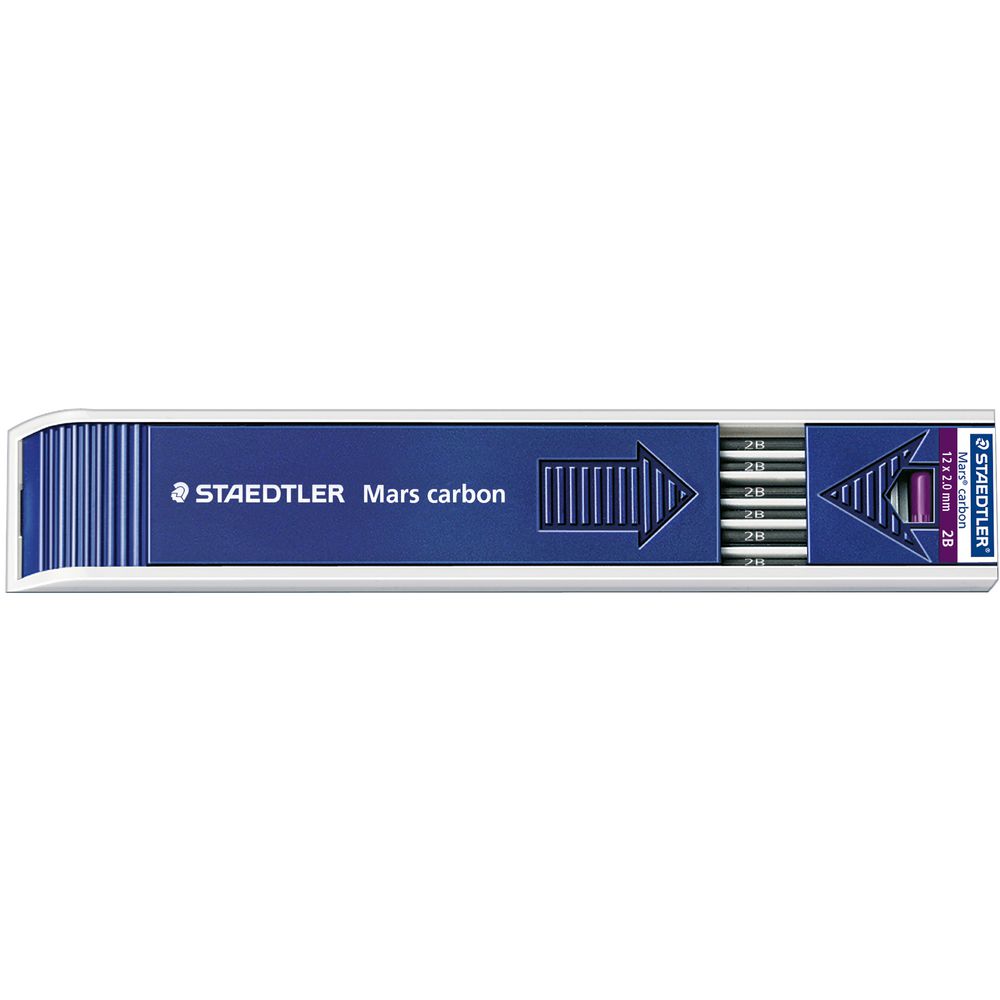 Staedtler Mars Carbon Lead Refill 2B 12 Pack