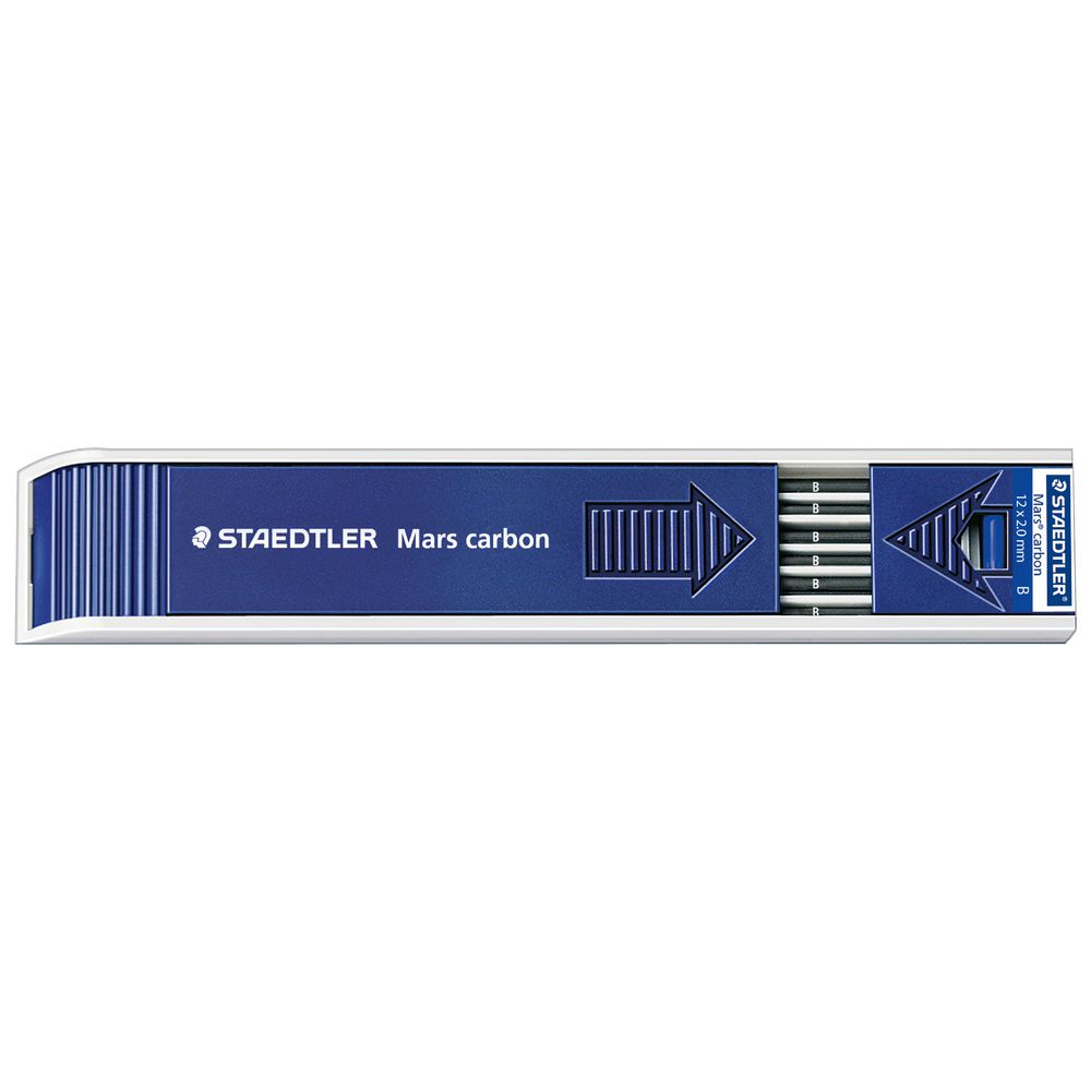 Staedtler Mars Carbon Lead Refill B 12 Pack