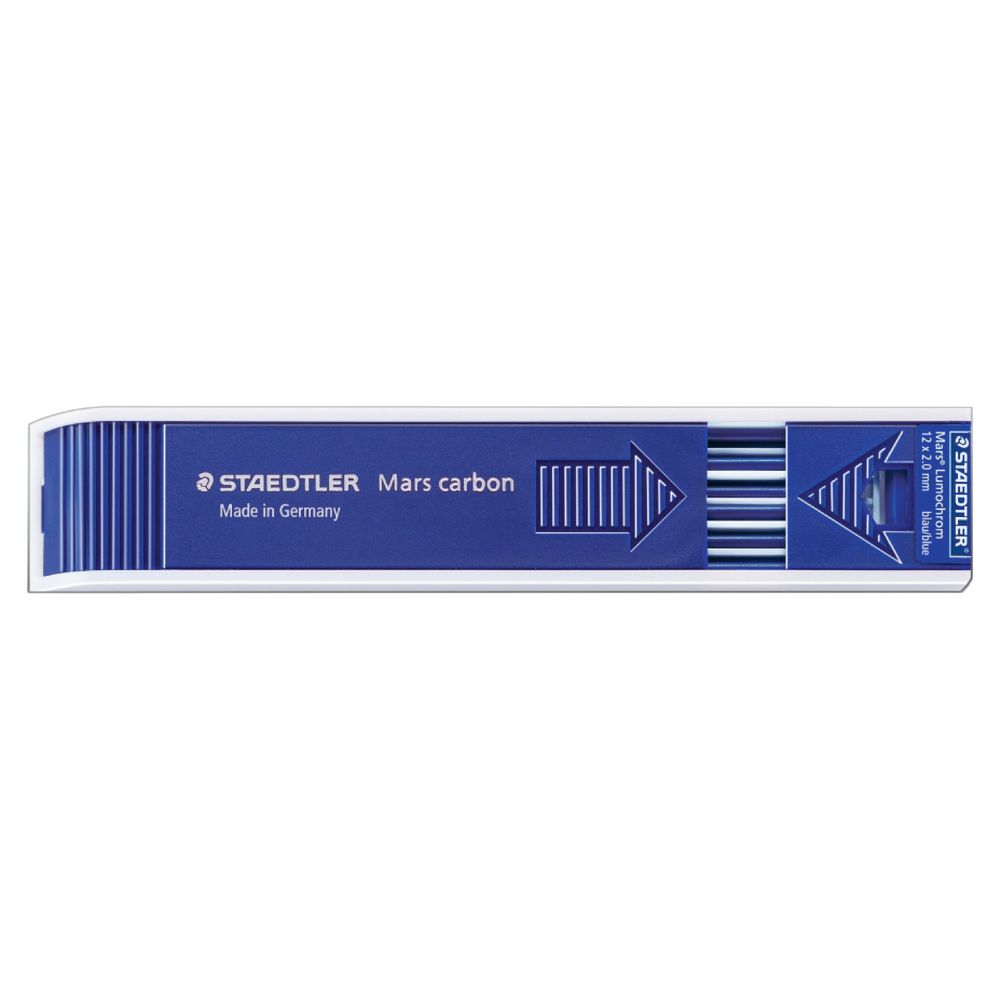 Staedtler Mars Lumochrom Leads Blue 12 Pack