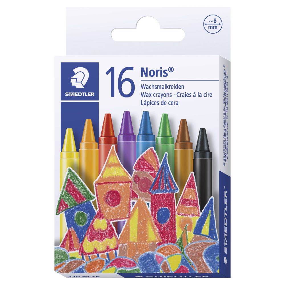 Staedtler Noris Club Wax Crayons 16 Pack