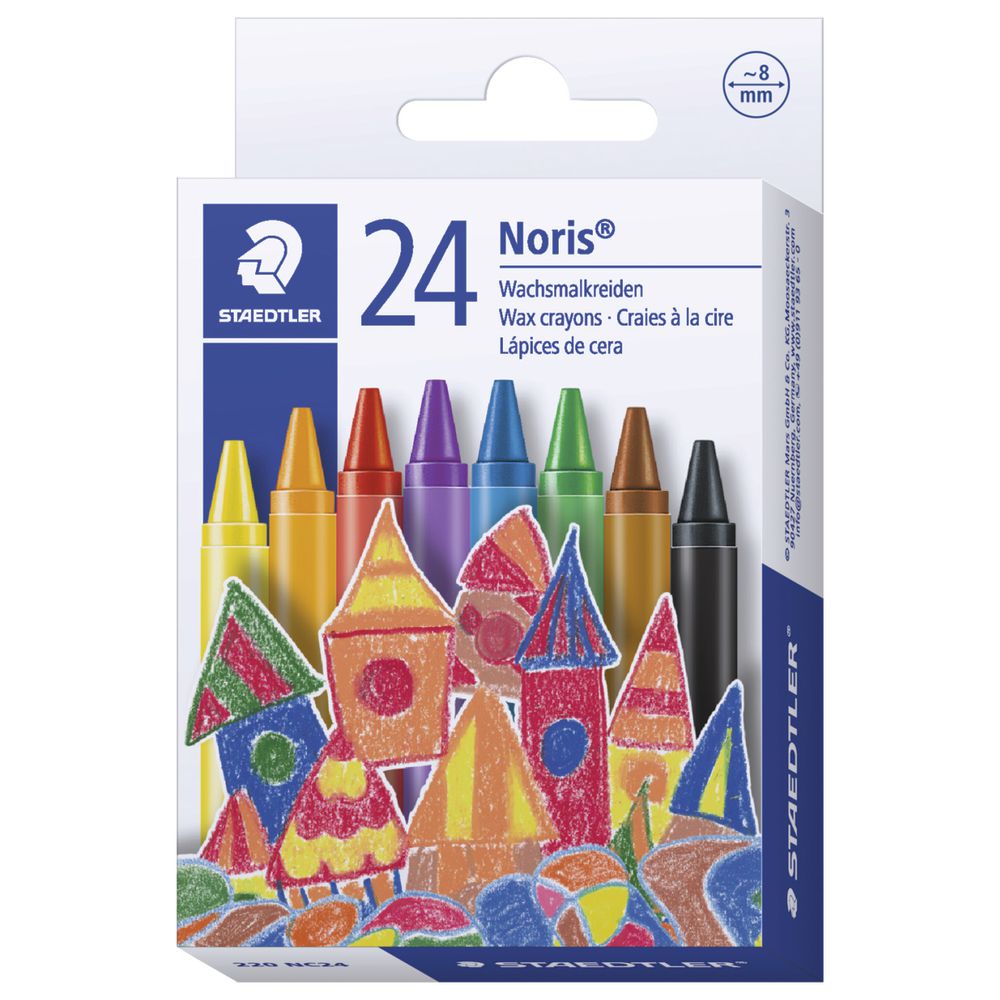 Staedtler Noris Club Wax Crayons 24 Pack
