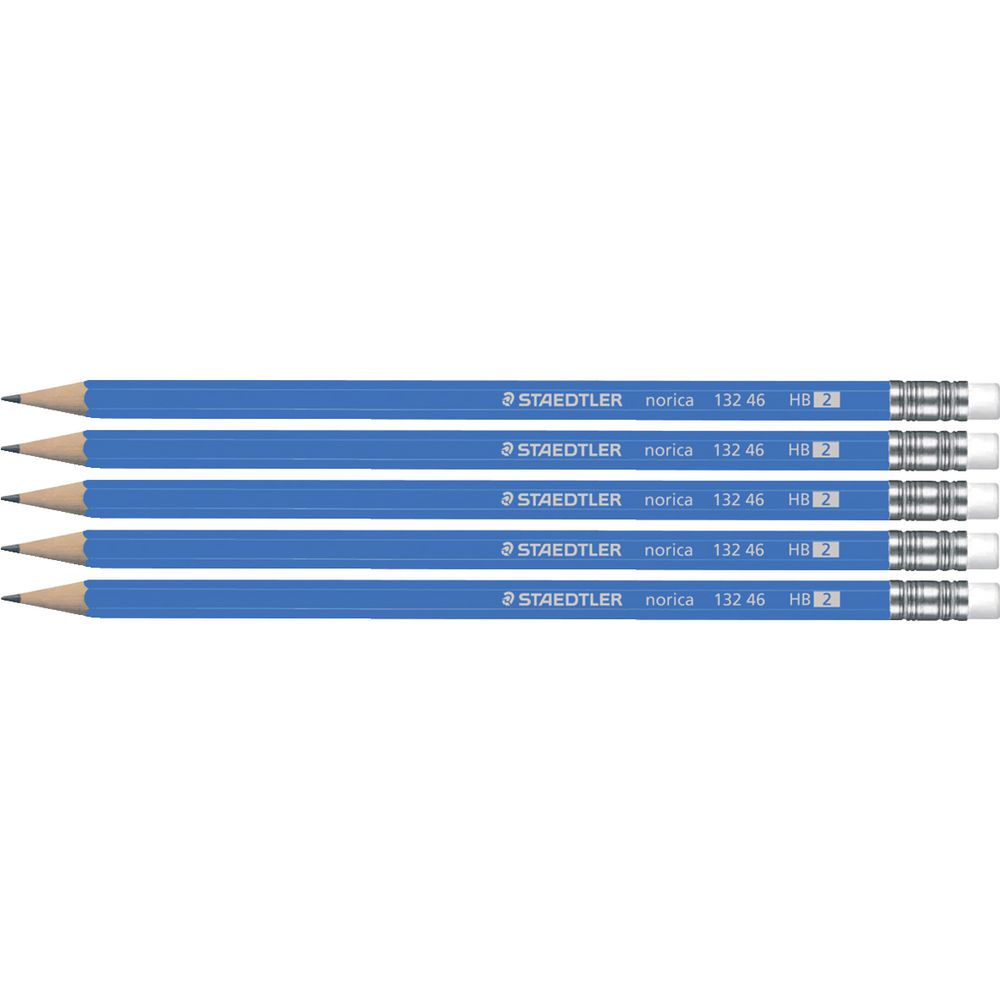 Staedtler Norica HB Eraser Tip Pencil 5 Pack