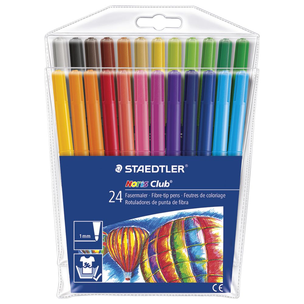 Staedtler Noris Club Fibre Tip Pens Pack 24