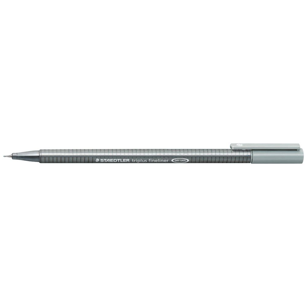 Staedtler Triplus 0.3mm Fineliner Silver Grey