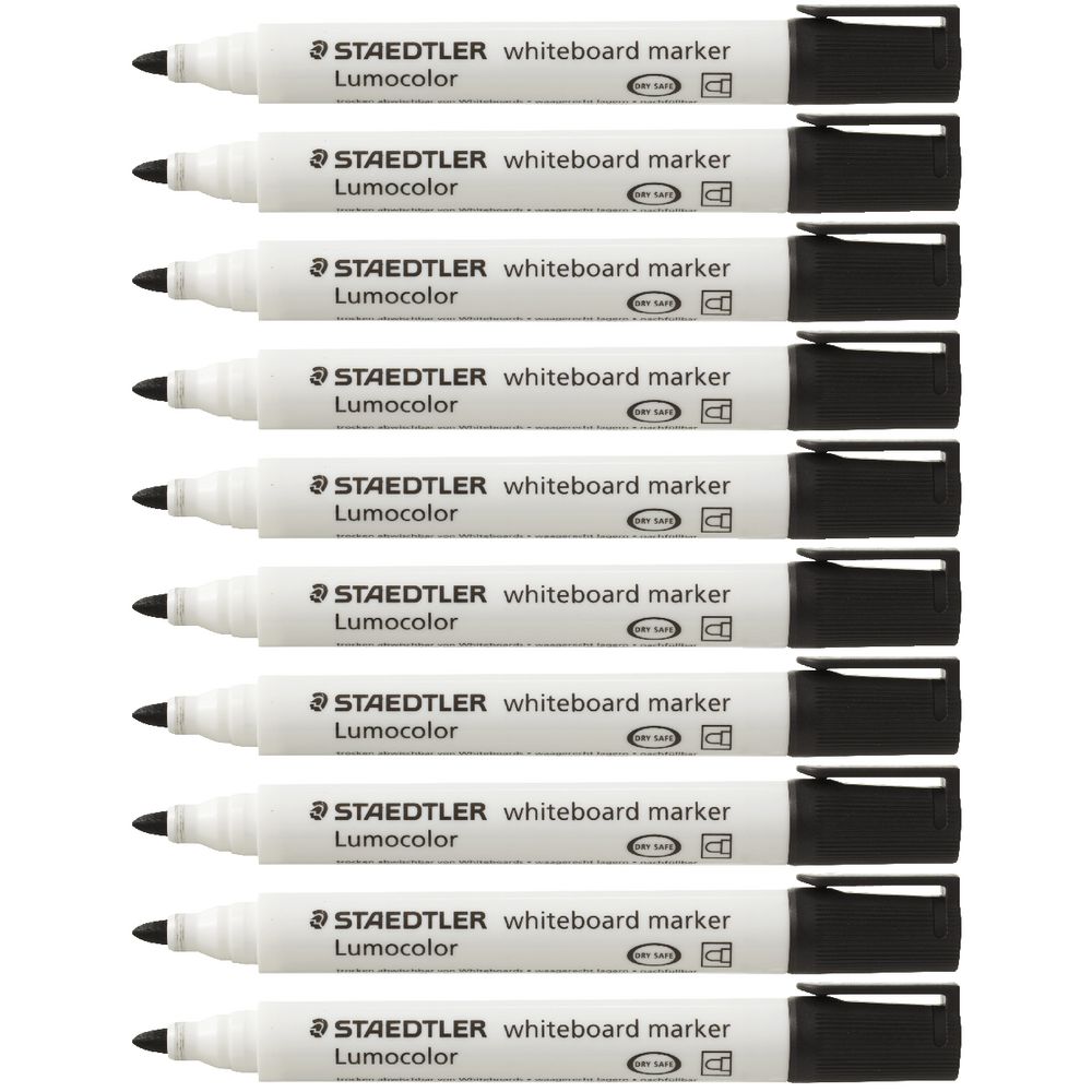 Staedtler Lumocolor 351 Whiteboard Marker Bullet Tip 10 Pack