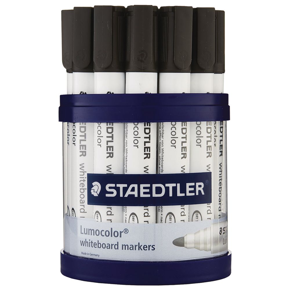 Staedtler 351 Whiteboard Markers Black 19 Pack