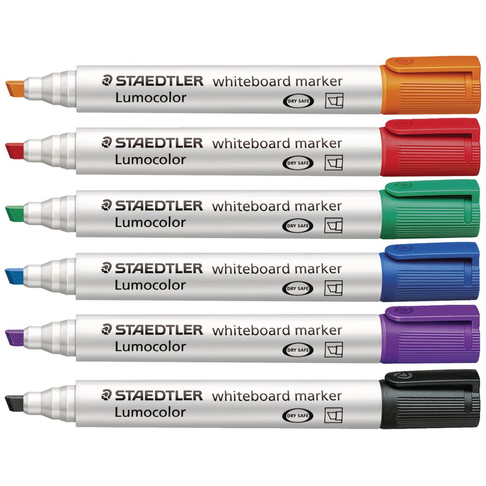 Staedtler Lumocolor 351 Whiteboard Marker Assorted 6 Pack