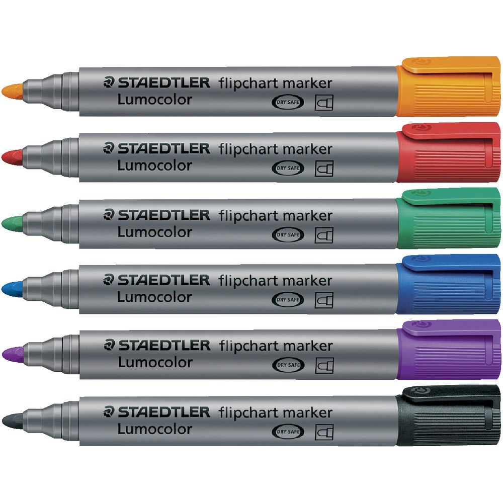 Staedtler Flipchart Marker 356 Assorted 6 Pack