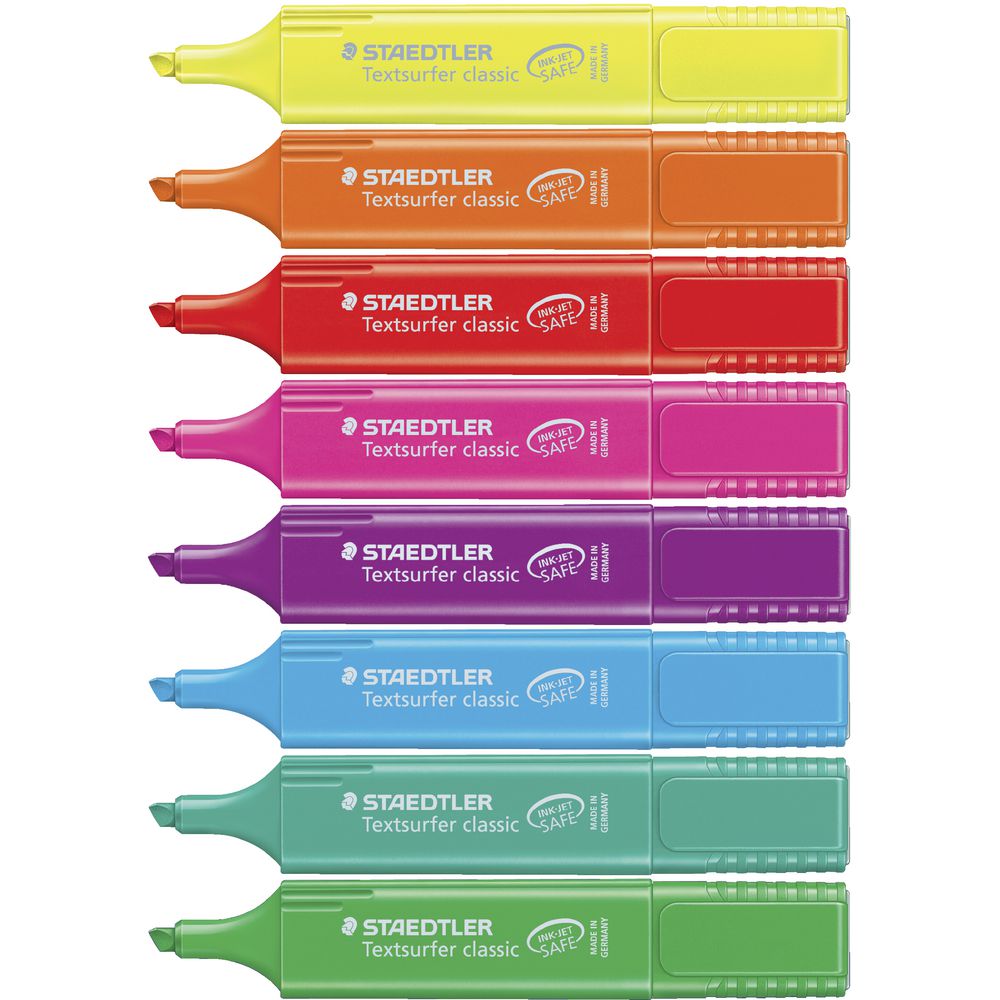 Staedtler Textsurfer Rainbow Highlighters Assorted 8 Pack