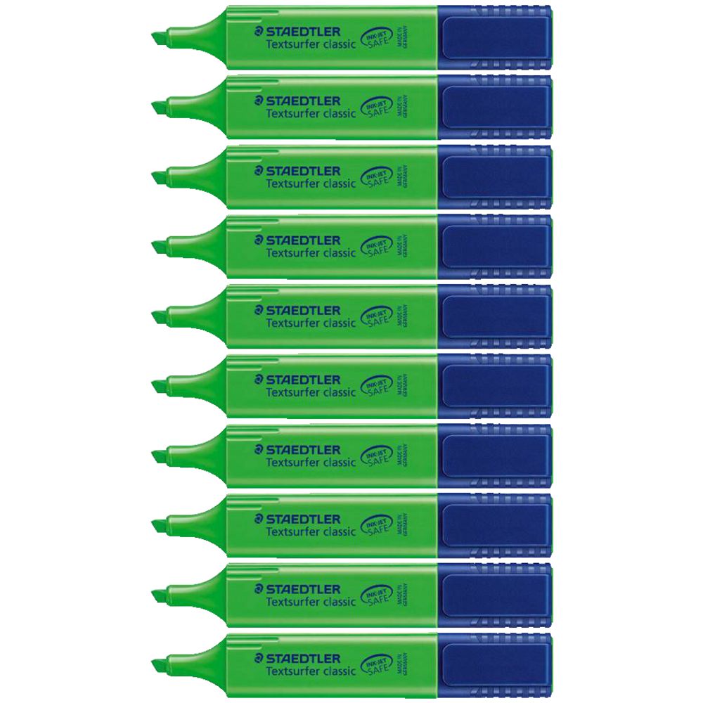 Staedtler Textsurfer Highlighter Green 10 Pack