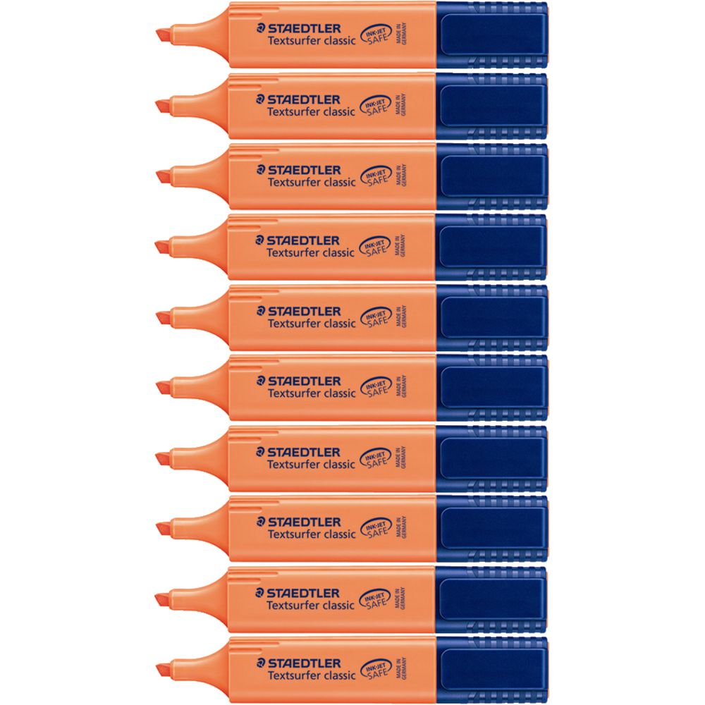 Staedtler Textsurfer Classic Highlighters Orange 10 Pack