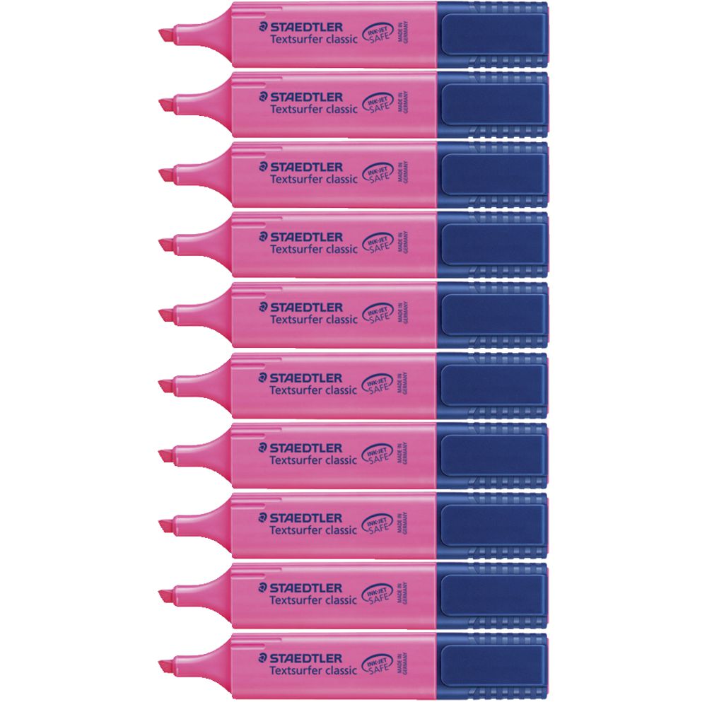 Staedtler Textsurfer Highlighter Pink 10 Pack