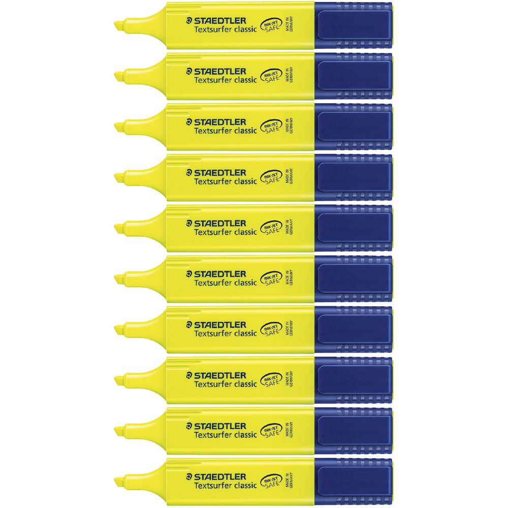 Staedtler Textsurfer Classic Highlighters Yellow 10 Pack