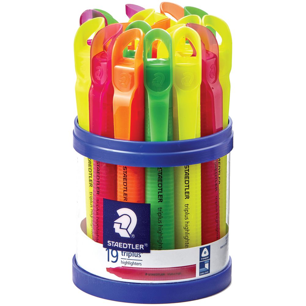 Staedtler Triplus Highlighters Assorted 19 Pack