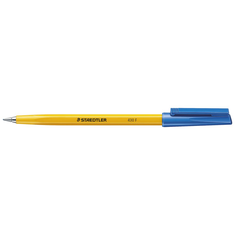 Staedtler 430 Fine Ballpoint Pens Blue 10 Pack