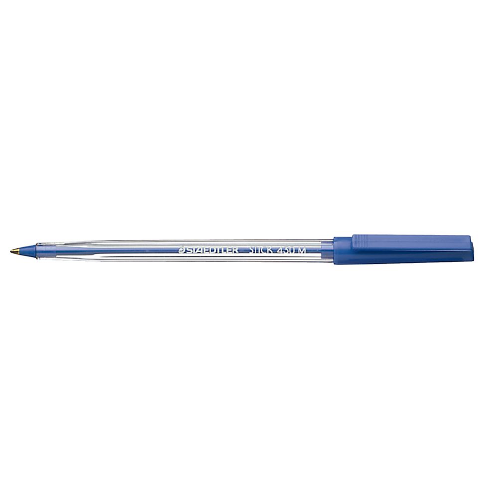 Staedtler Stick 430 Medium Ballpoint Pens Blue 5 Pack