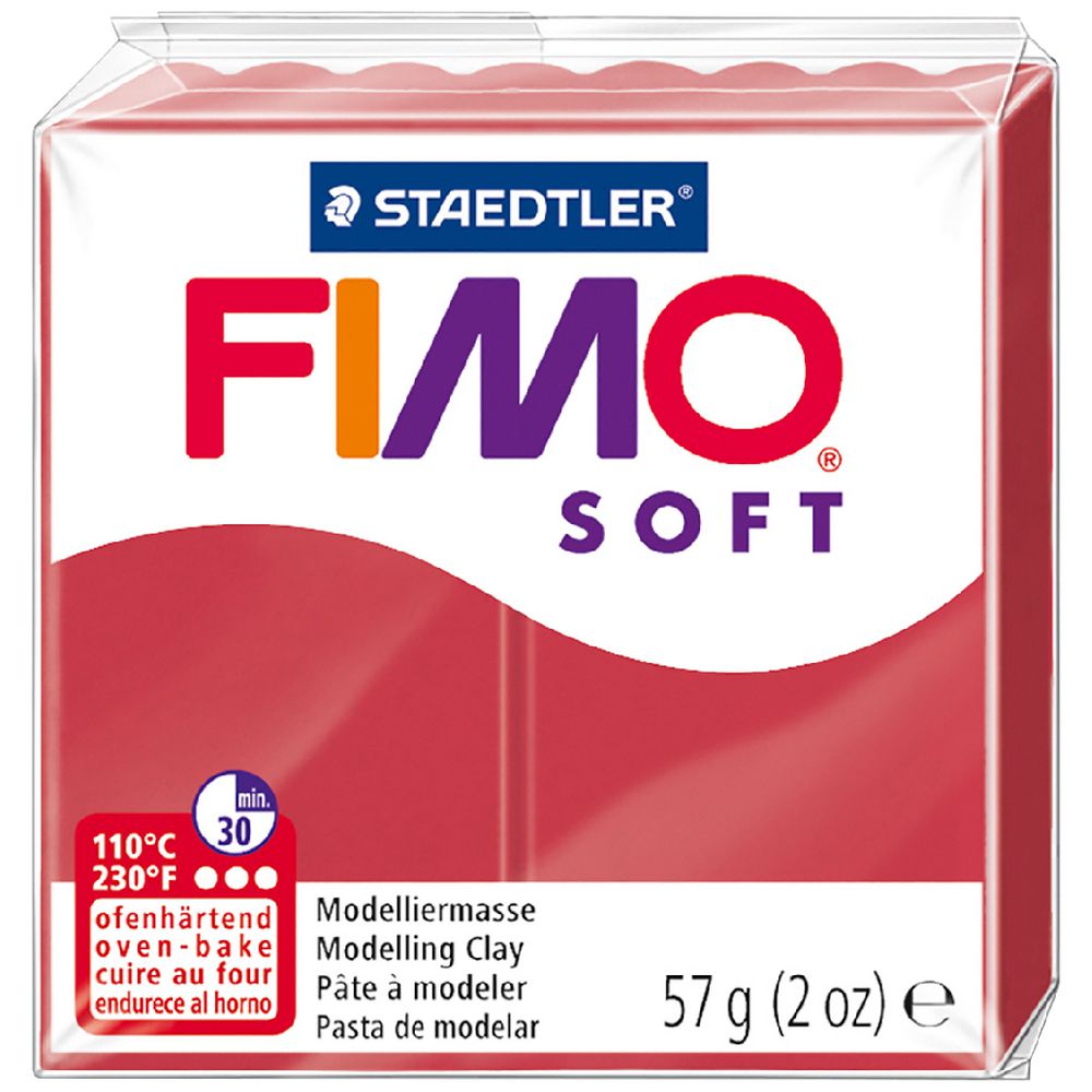 Staedtler FIMO Soft Standard Block Cherry Red 57g