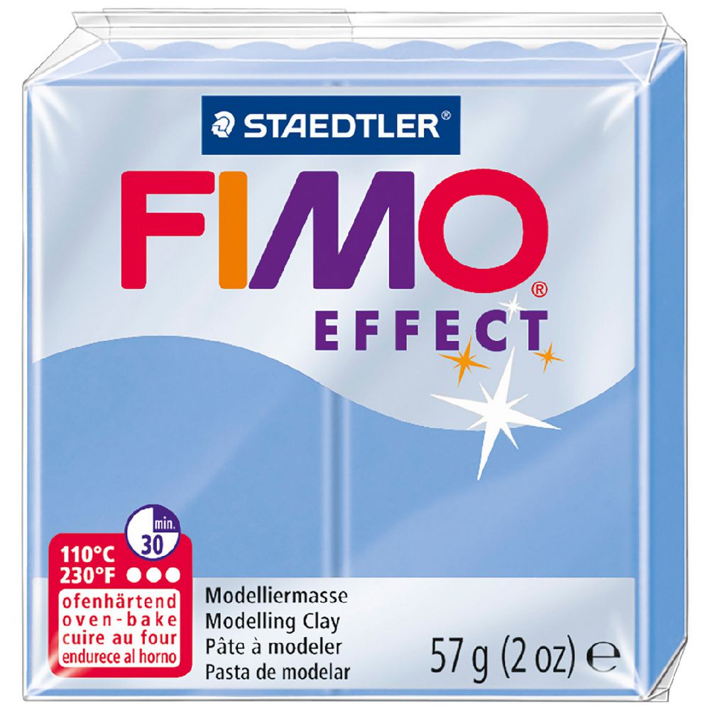 Staedtler FIMO Effect Modelling Clay Gemstone Agate Blue 57g