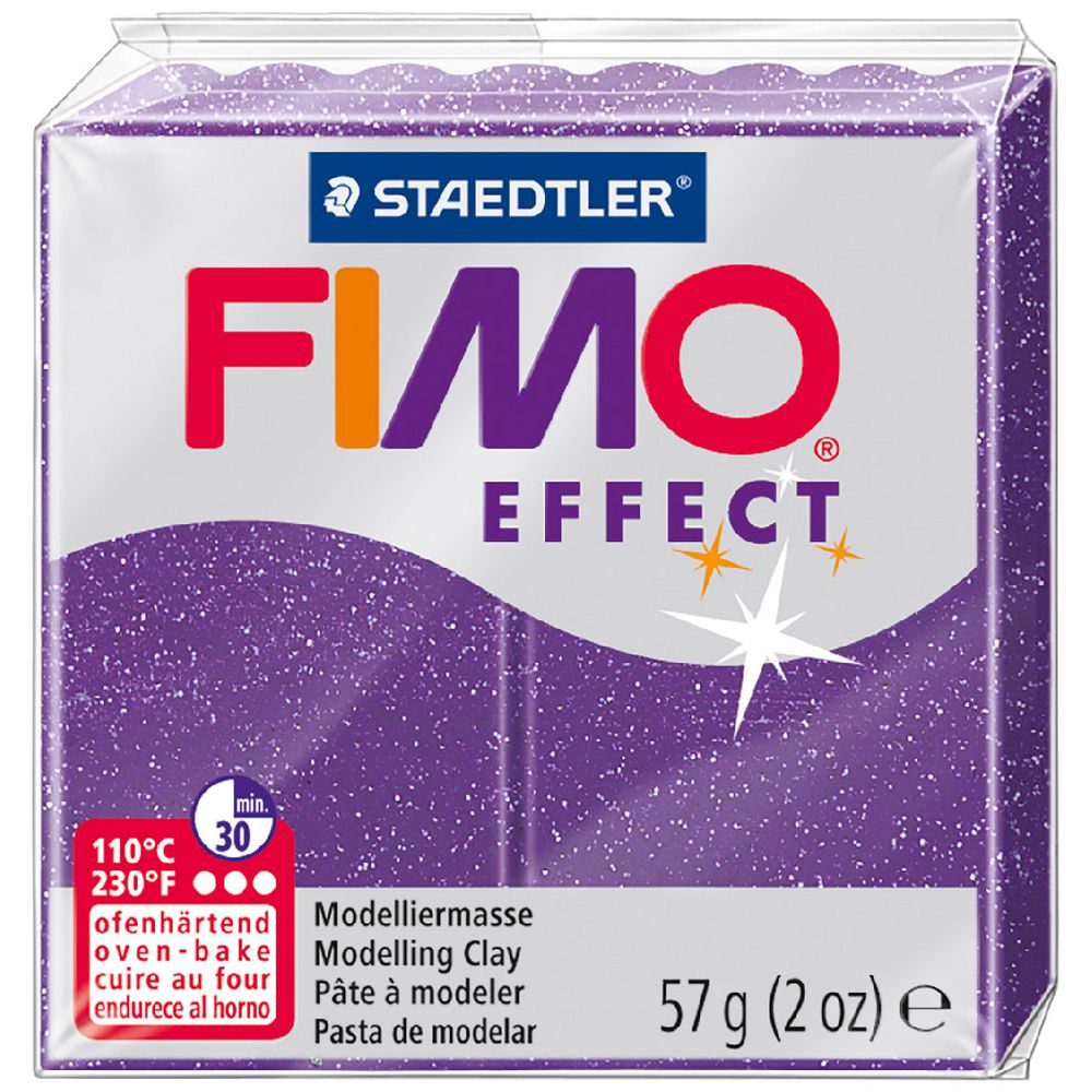 Staedtler FIMO Effect Modelling Clay Glitter Purple 57g
