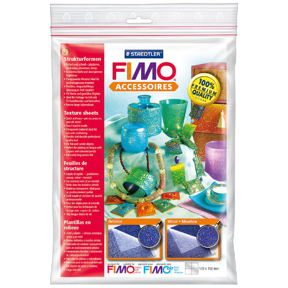 Staedtler FIMO Texture Sheets Oriental and Meadow