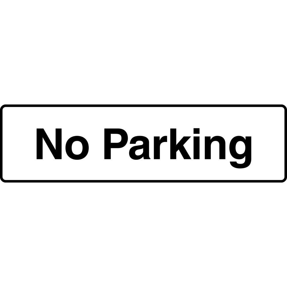 Mills Display No Parking Sign 330 x 95mm